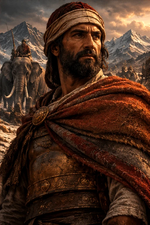 Historical illustration for Hannibal Barca
